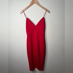Showpo Red Dress wedding guest